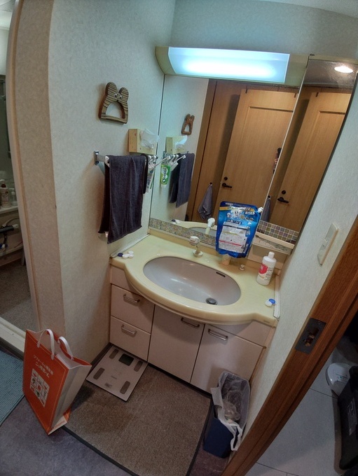 施工前 洗面化粧台