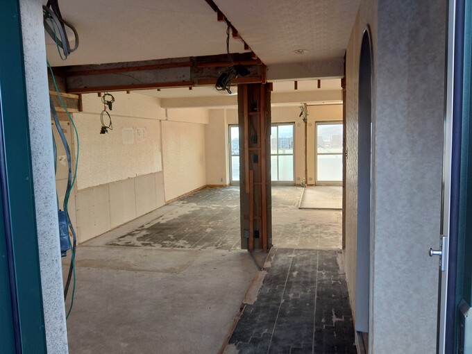 解体後スケルトン状態