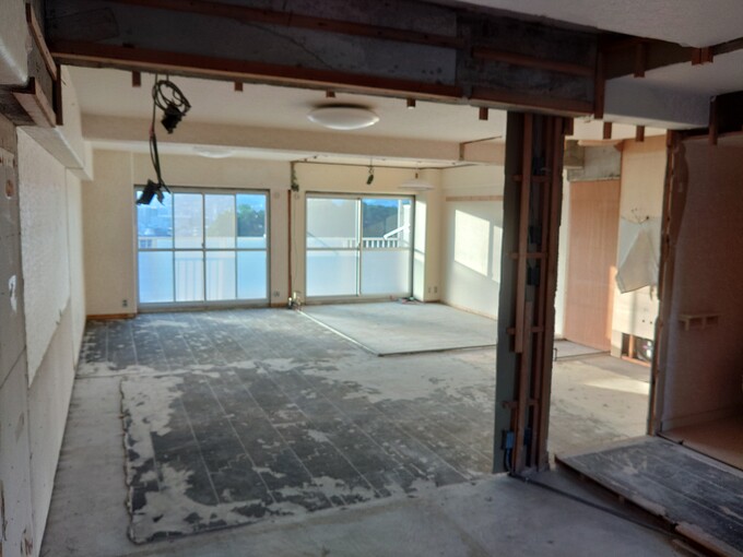 マンション全面リフォーム 解体後