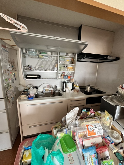 「施工前|収納にお悩みだったマンションキッチン」
