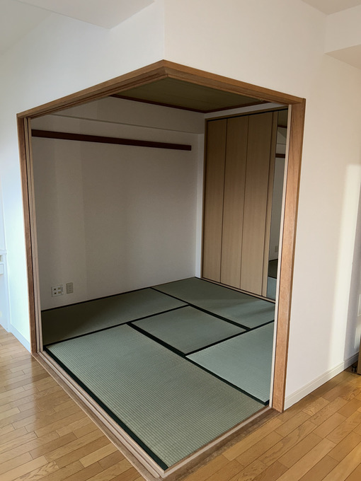 畳表替えで綺麗になった和室