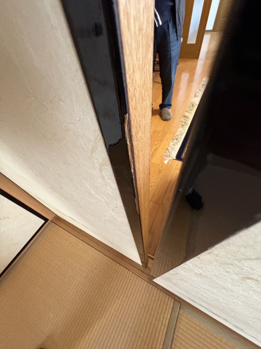 施工前|戸襖縁の傷み