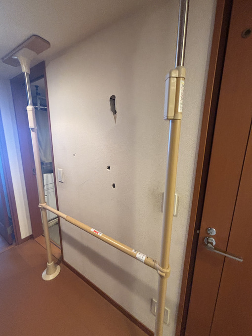 箕面市如意谷 マンション 手すり新設工事施工前