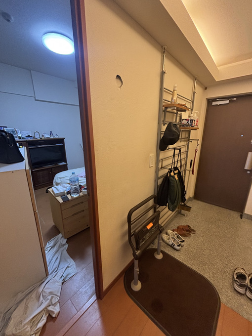 箕面市如意谷 マンション 手すり新設工事施工前
