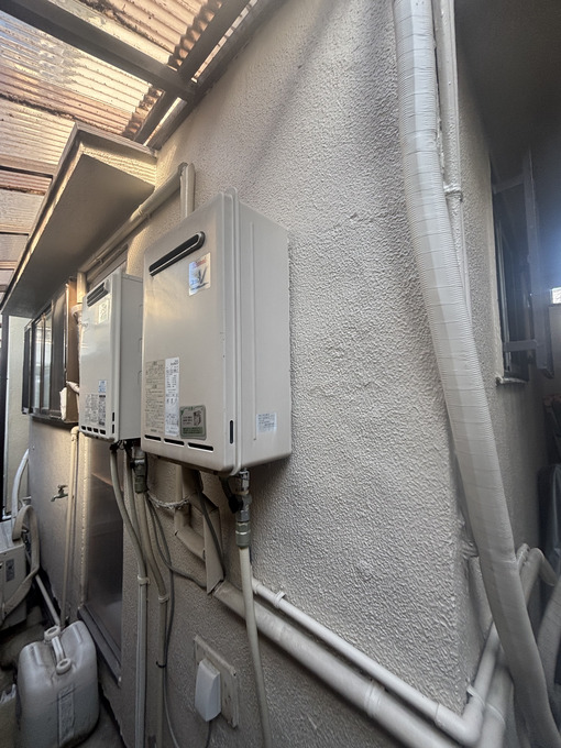 豊中市蛍池東町 リンナイ給湯器交換前|屋外壁掛型給湯器