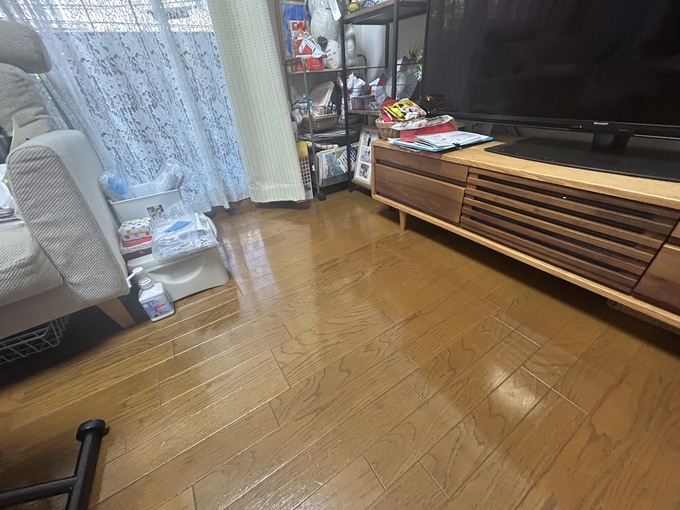 「西宮市宮前町 マンション内装リフォーム｜施工前のLDK」