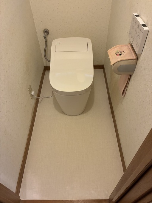 西宮市上甲子園 1階トイレリフォーム施工後｜PanasonicアラウーノS160