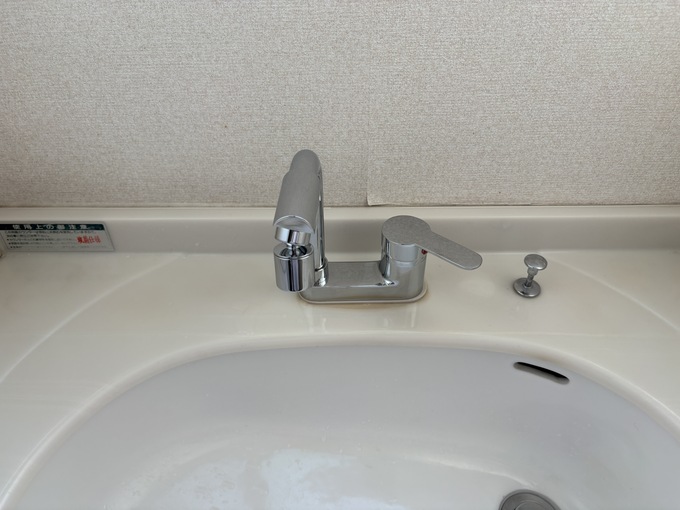 施工後｜シングルレバー式へ交換した洗面台水栓