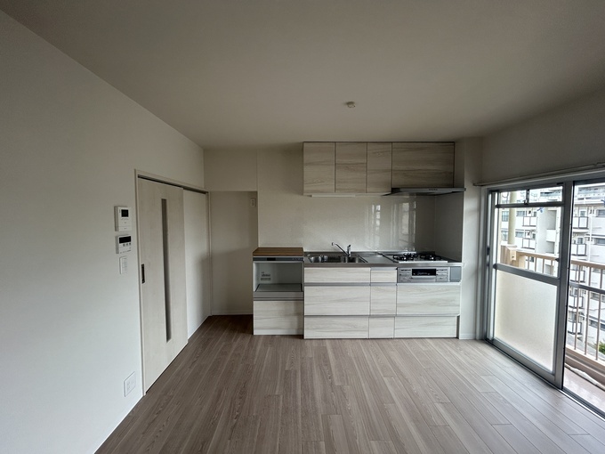 尼崎市マンションキッチンリフォーム｜ラクエラ＋カップボード