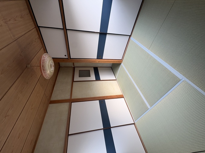 【施工後】2階和室｜新調した畳と張り替えた天井