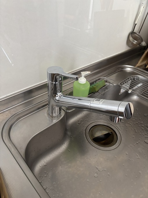 施工後｜TOTO 浄水器兼用混合水栓 TKS05320J