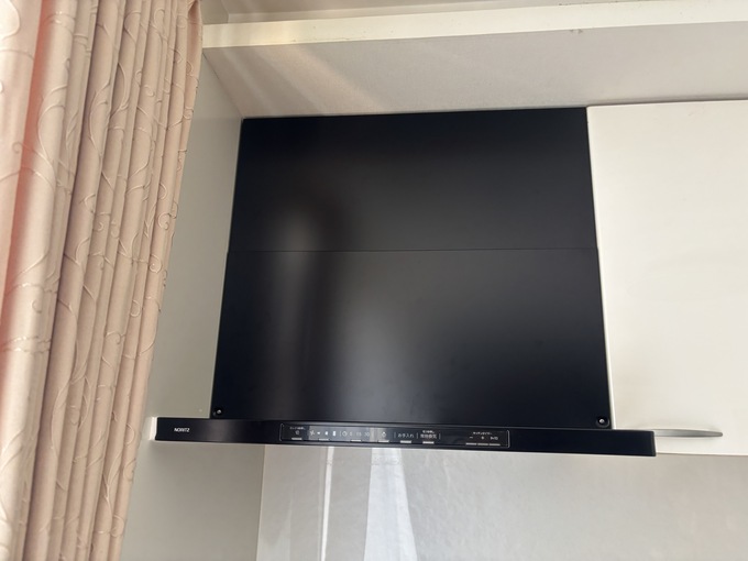 施工後｜ノーリツ クララスリム型レンジフード W750