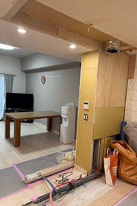足立区 O様邸-キッチンリフォーム, 内装リフォーム, マンションフルリフォーム施工中02