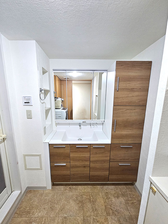 名古屋市昭和区 H様邸-洗面リフォーム施工後01