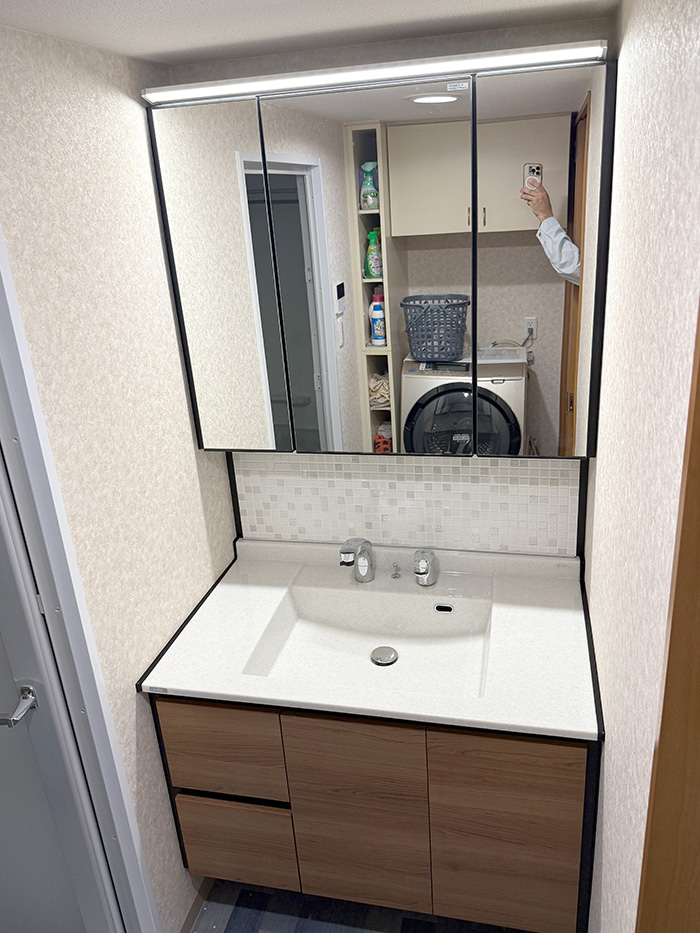 東海市 E様邸-洗面リフォーム施工後03