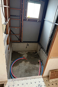 知多市 K様邸-バスルームリフォーム施工中01