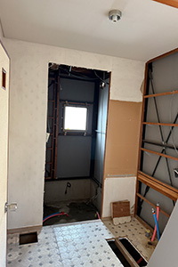 知多市 K様邸-洗面リフォーム施工中02