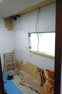 調布市 M様邸-キッチンリフォーム施工中01