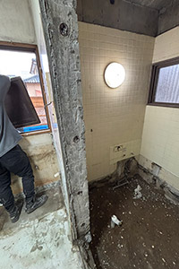 福井市 N様邸-バスルームリフォーム, 洗面リフォーム施工中02