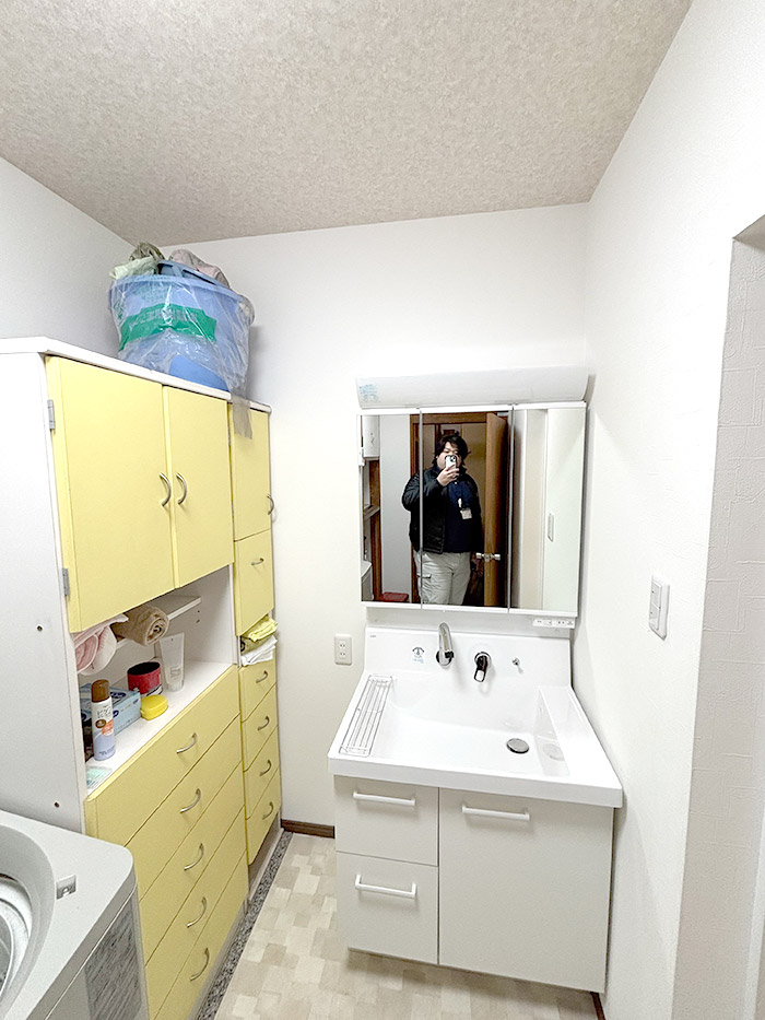 福井市 N様邸-バスルームリフォーム, 洗面リフォーム施工後05