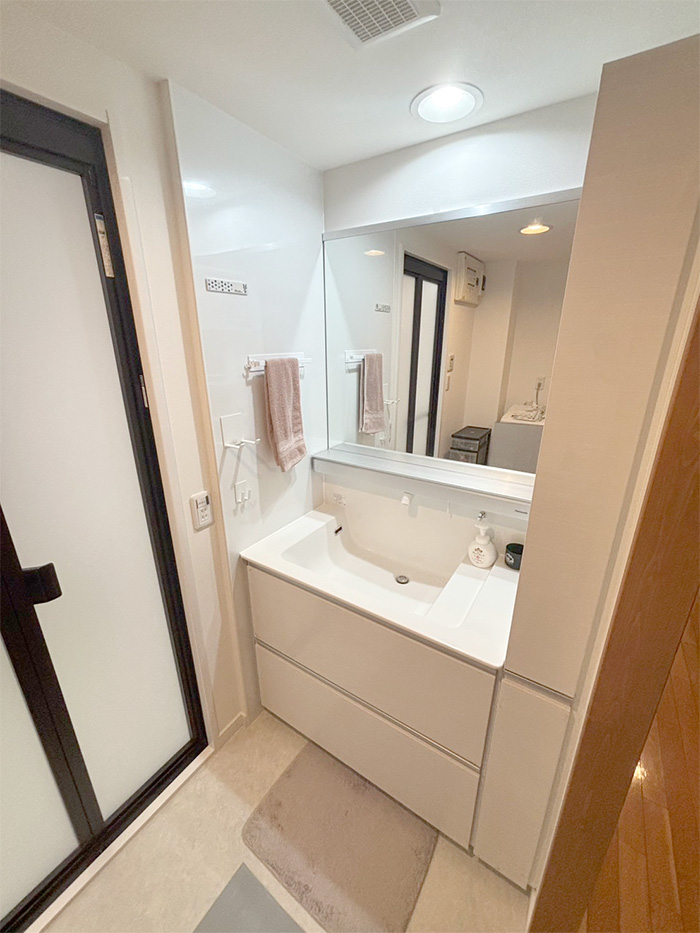 春日市 N様邸-洗面リフォーム施工後01