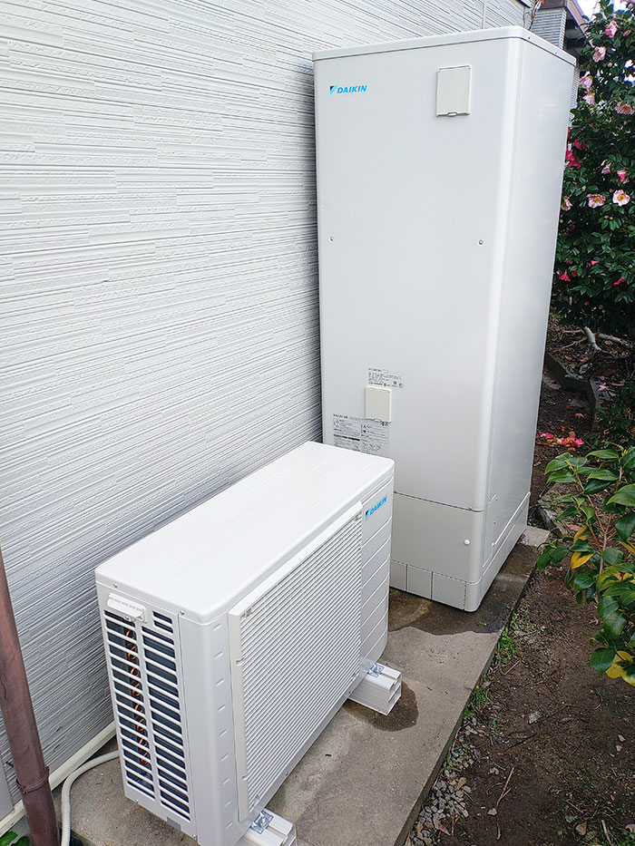 静岡市駿河区 K様邸-給湯器・エコキュート交換施工後01