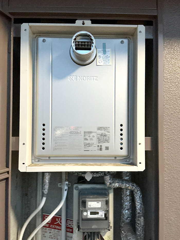 那珂川市 N様邸-給湯器・エコキュート交換施工後03