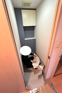 福岡市西区 U様邸-トイレリフォーム施工中01