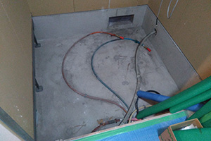 福岡市西区 T様邸-バスルームリフォーム施工中01