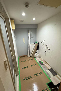 福岡市城南区 E様邸-洗面リフォーム, 内装リフォーム施工中01