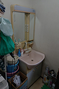 福山市 Y様邸-洗面リフォーム施工前01