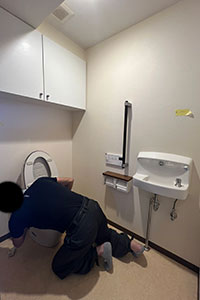 船橋市 K様邸-トイレリフォーム施工中02