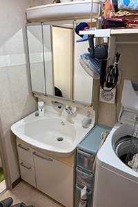 船橋市 T様邸-洗面リフォーム施工前01
