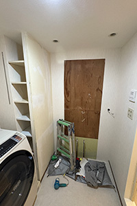 船橋市 T様邸-洗面リフォーム施工中01
