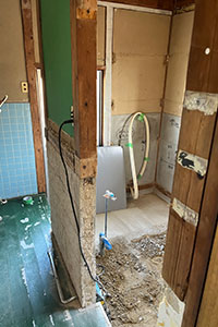 知多郡美浜町 K様邸-バスルームリフォーム, 洗面リフォーム施工中03