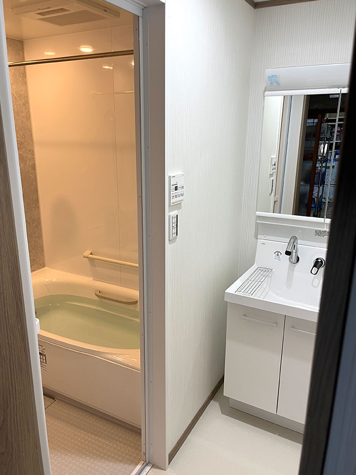 知多郡美浜町 K様邸-バスルームリフォーム, 洗面リフォーム施工後02