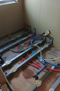 品川区 S様邸-バスルームリフォーム施工中01