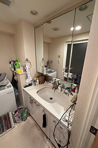 品川区 J様邸-洗面リフォーム施工前03