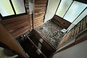 菊池市 S様邸-バスルームリフォーム, 洗面リフォーム施工中01