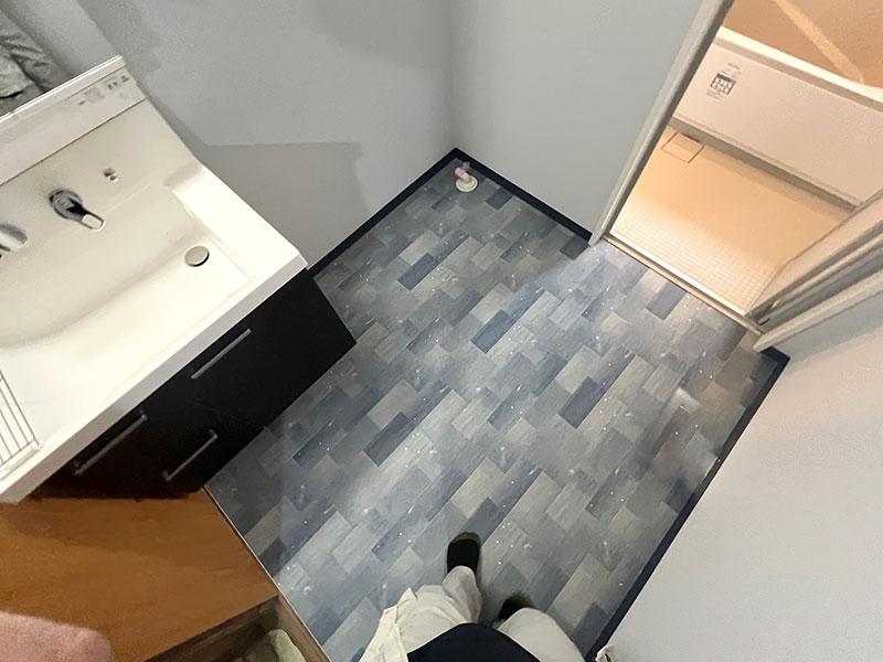 菊池市 S様邸-バスルームリフォーム, 洗面リフォーム施工後03