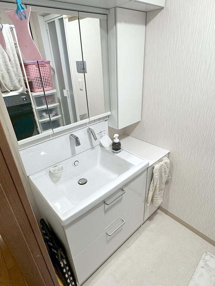 熊本市北区 O様邸-洗面リフォーム施工後02