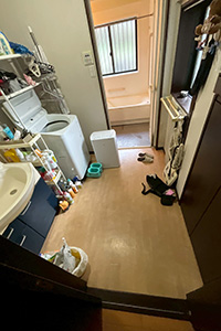 菊池市 K様邸-バスルームリフォーム, 洗面リフォーム施工前02