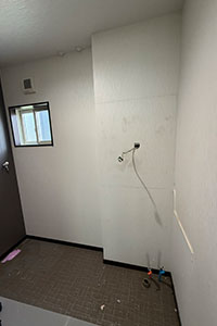 合志市 T様邸-洗面リフォーム施工中01