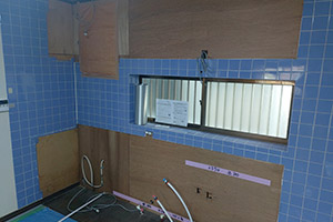 枚方市 M様邸-キッチンリフォーム施工中01