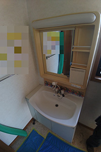 広島市南区 W様邸-洗面リフォーム施工前01