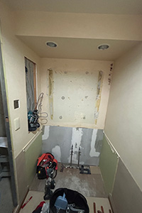 横浜市保土ケ谷区 K様邸-洗面リフォーム施工中01