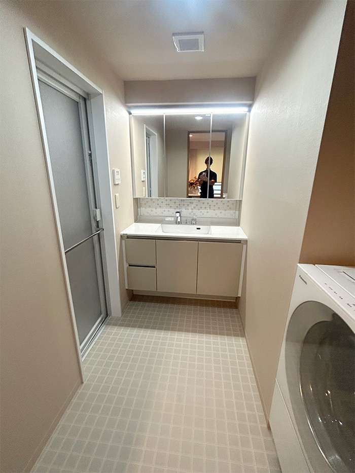 横浜市保土ケ谷区 K様邸-洗面リフォーム施工後01