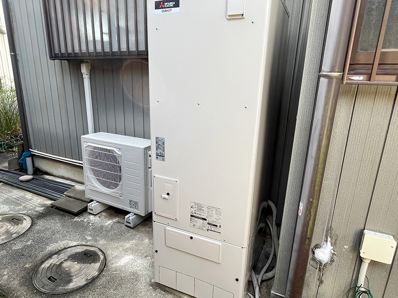 稲沢市 Y様邸-給湯器・エコキュート交換施工後03