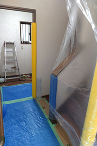 一宮市 K様邸-洗面リフォーム施工中02