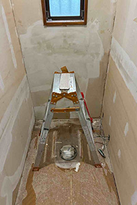 一宮市 I様邸-トイレリフォーム施工中01